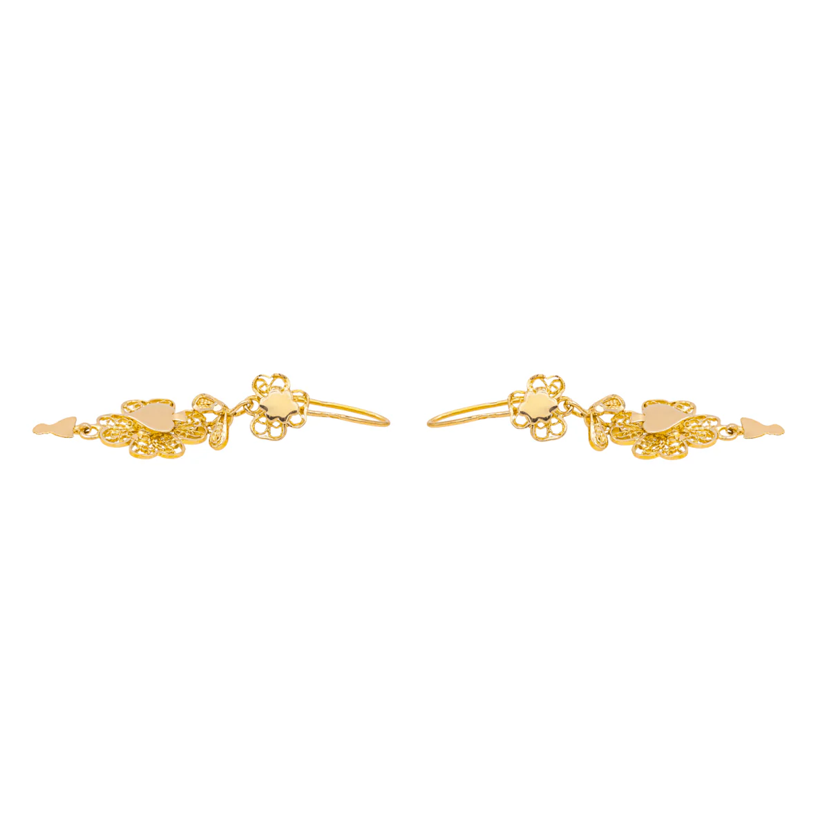 Boucles d'oreilles Clips en or rose - Image 3