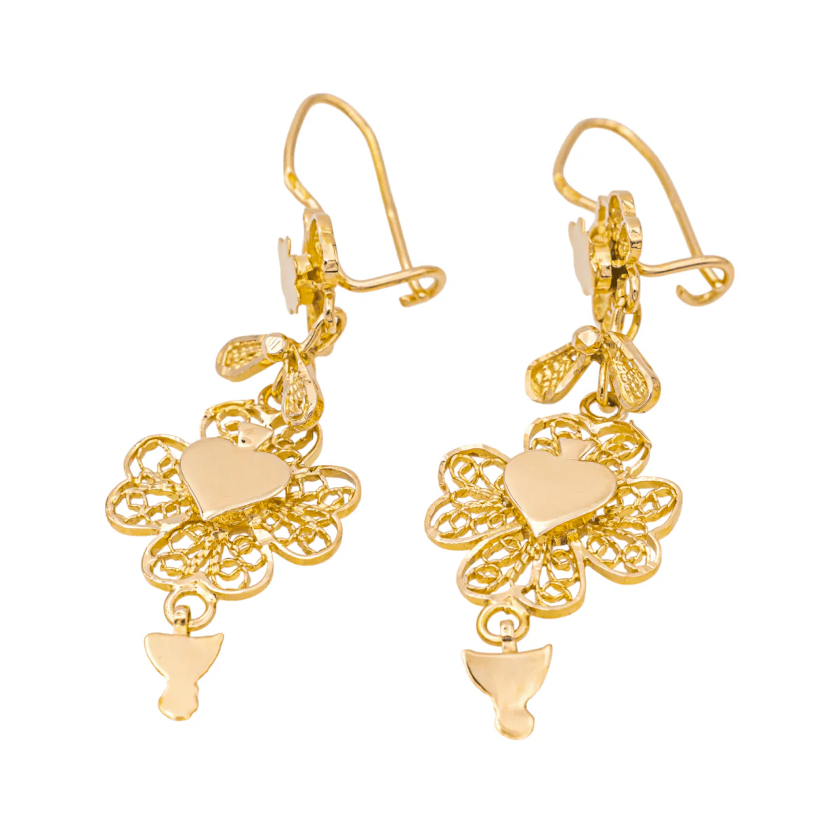 Boucles d'oreilles Clips en or rose - Image 4