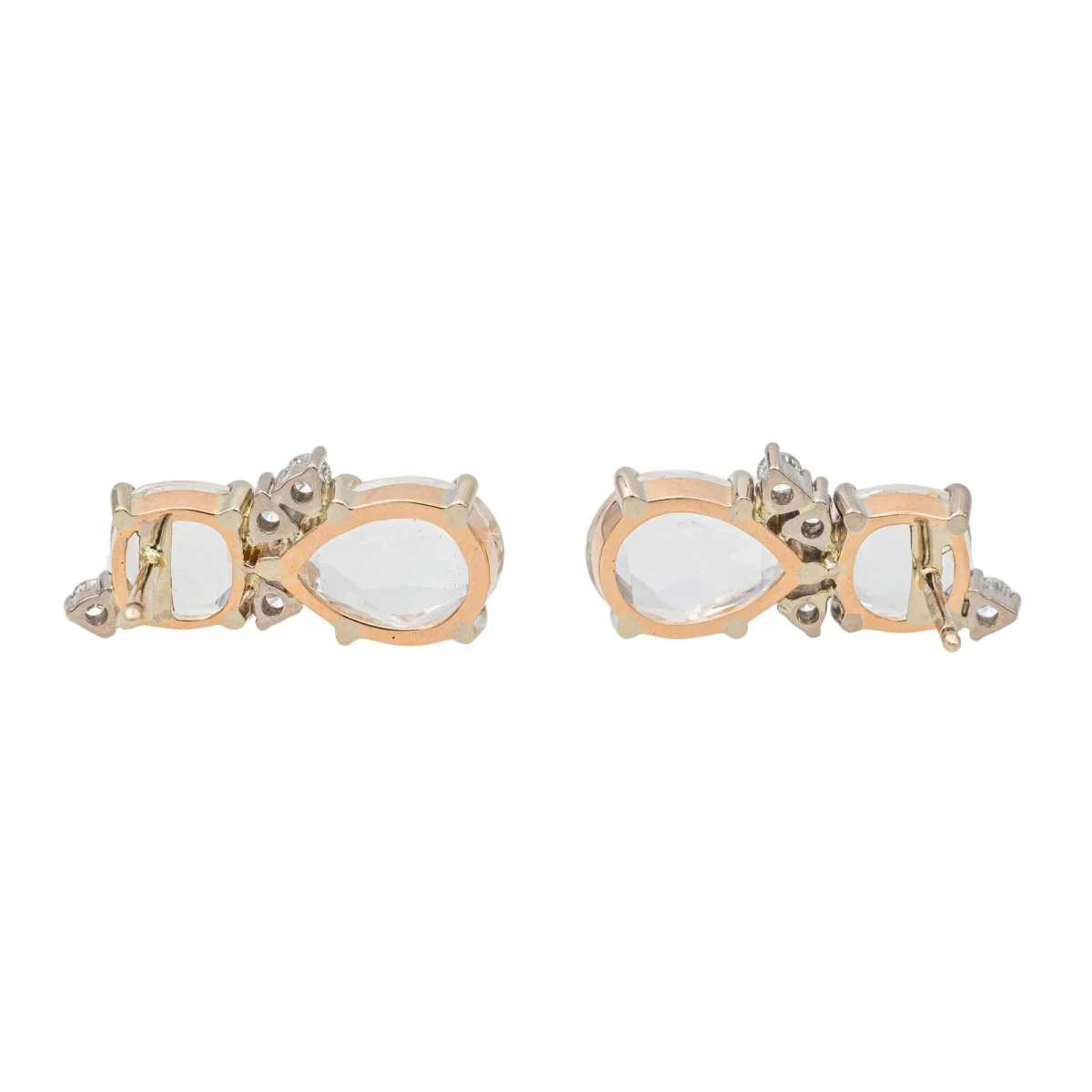 Boucles d'oreilles Or rose Topaze - Image 3