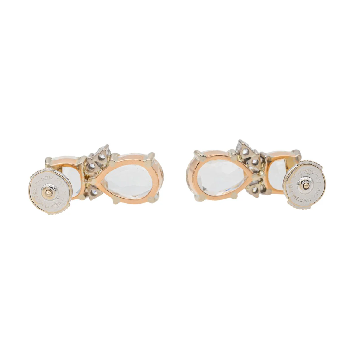 Boucles d'oreilles Or rose Topaze - Image 6
