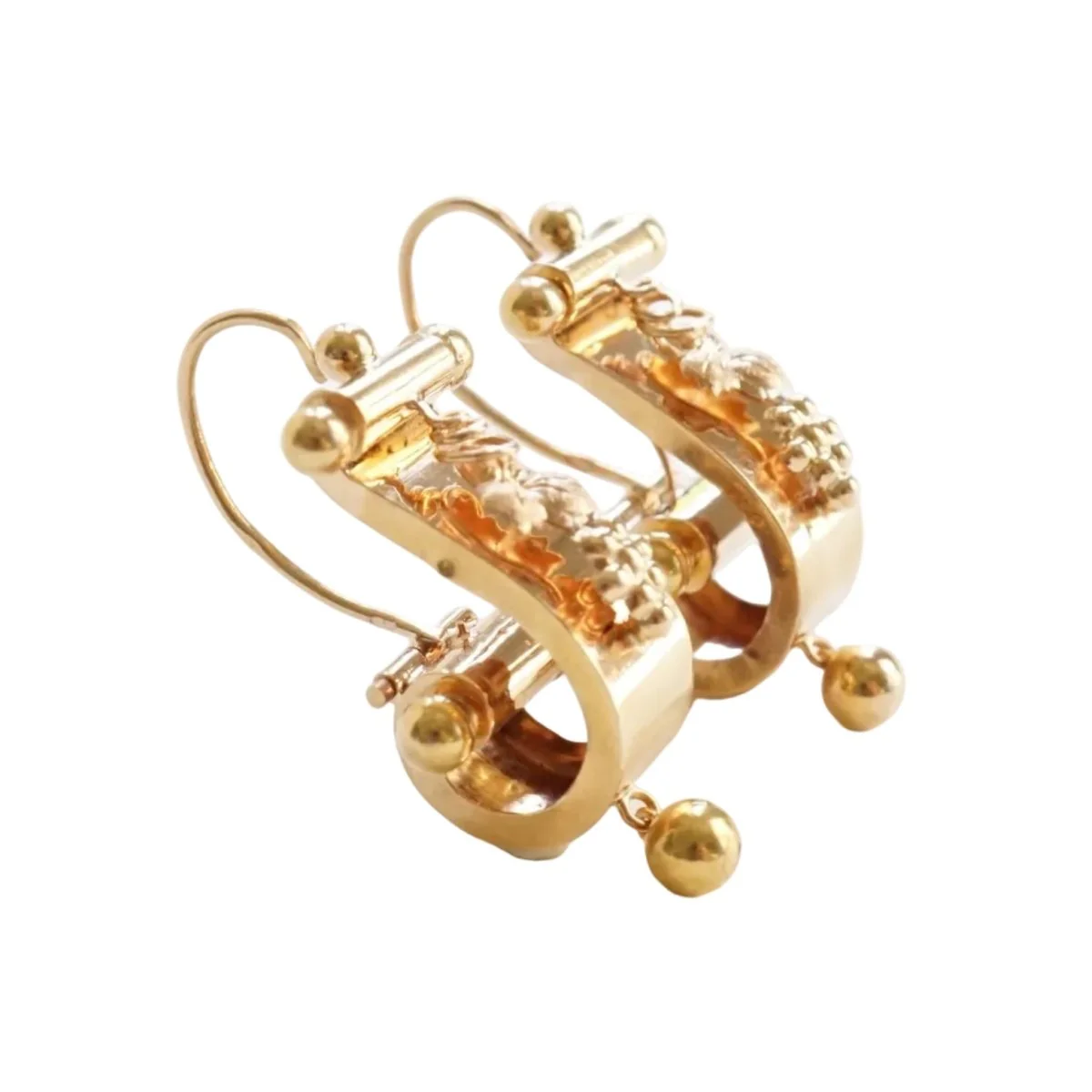 Boucles d'oreilles Pendantes en or rose - Image 3