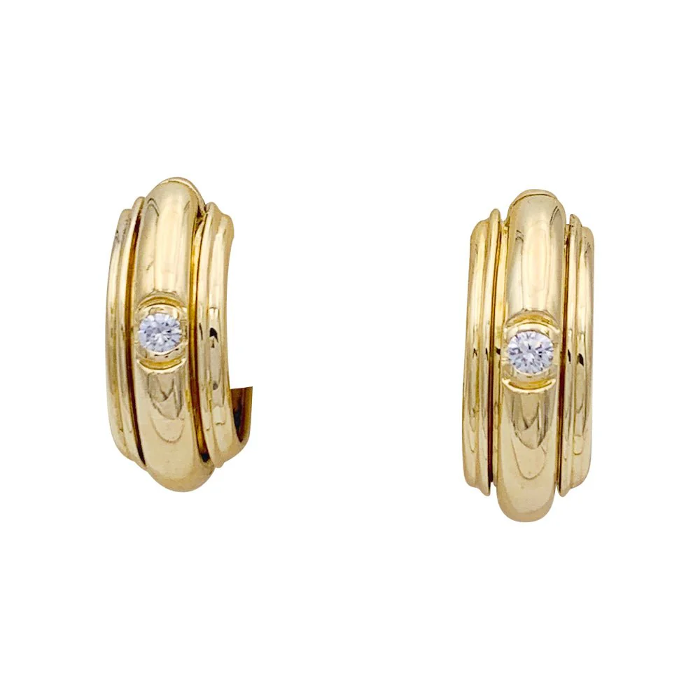 Boucles d'oreilles Piaget, “’Possession”, or jaune, diamant