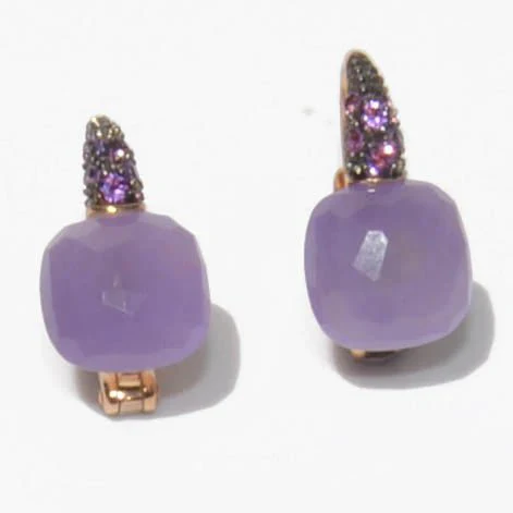 Boucles d'oreilles Pomellato capri en jade lilas - Image 2