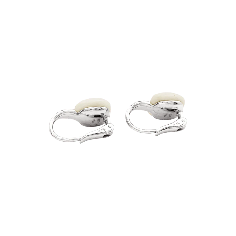 Boucles d'oreilles Dormeuses POMELLATO "Capri" en or blanc et diamants - Image 5