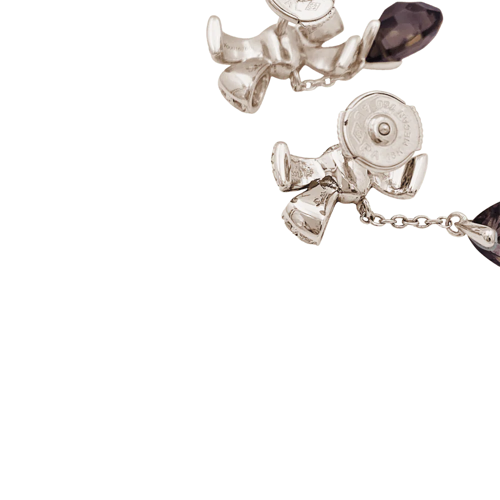 Boucles d'oreilles Pendantes POMELLATO "Forever" en or, quartz et diamants - Image 4