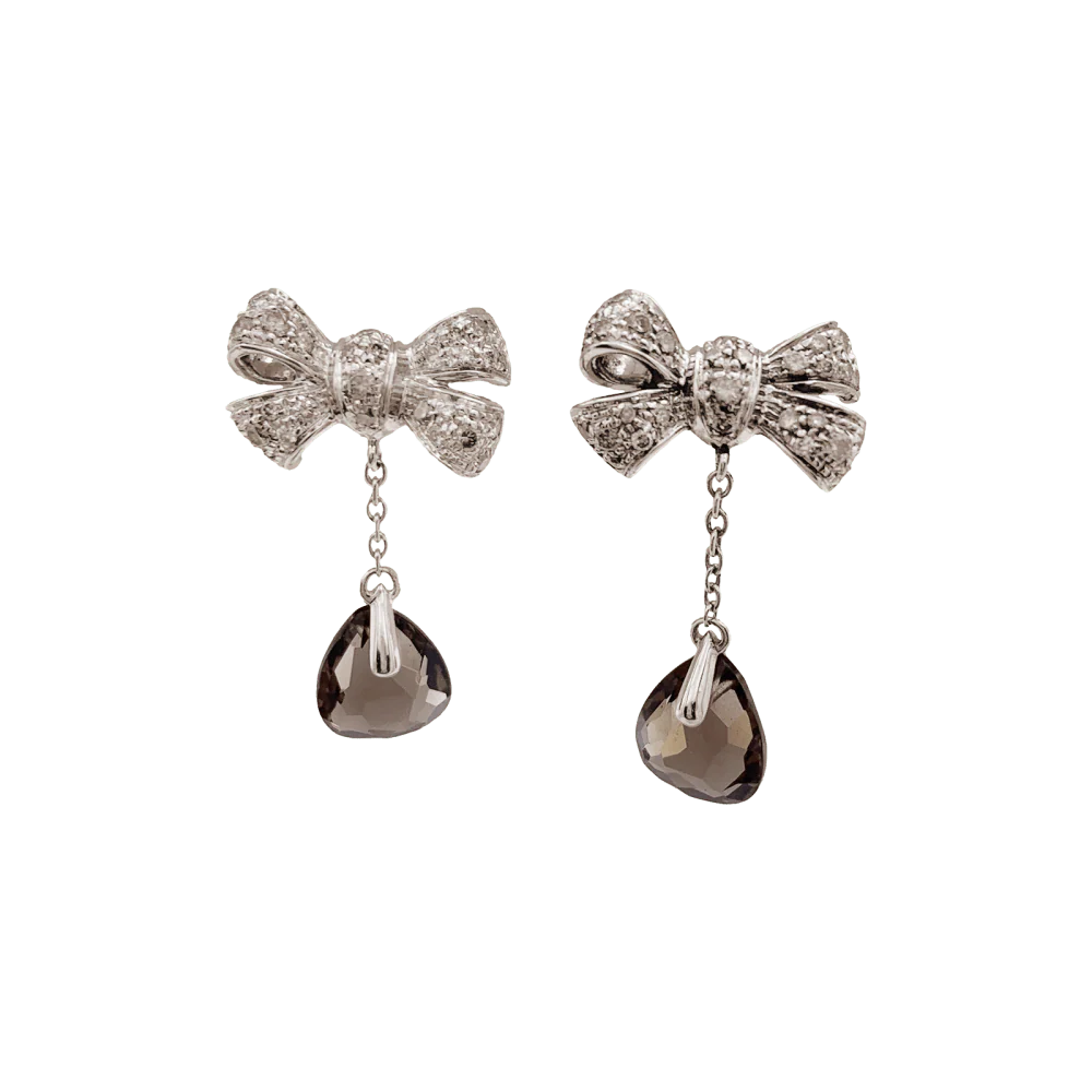 Boucles d'oreilles Pendantes POMELLATO "Forever" en or, quartz et diamants - Image 5