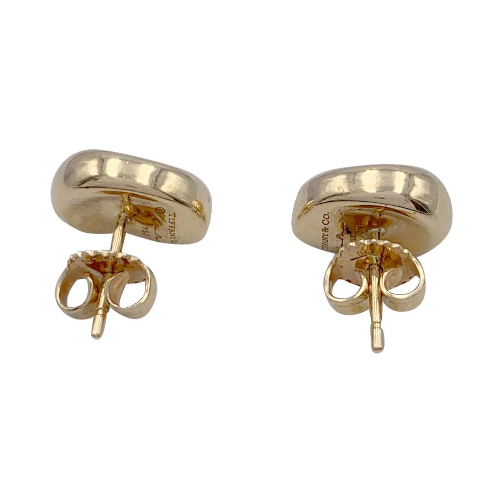 Boucles d'oreilles Tiffany & Co. x Elsa Peretti, "Bean Design", or jaune - Image 3