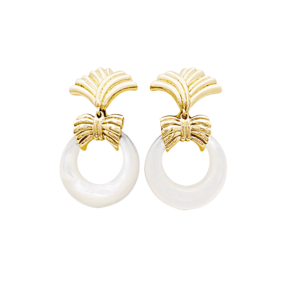 Boucles d'oreilles Clips VAN CLEEF & ARPELS en or jaune et pierres dures - Image 5