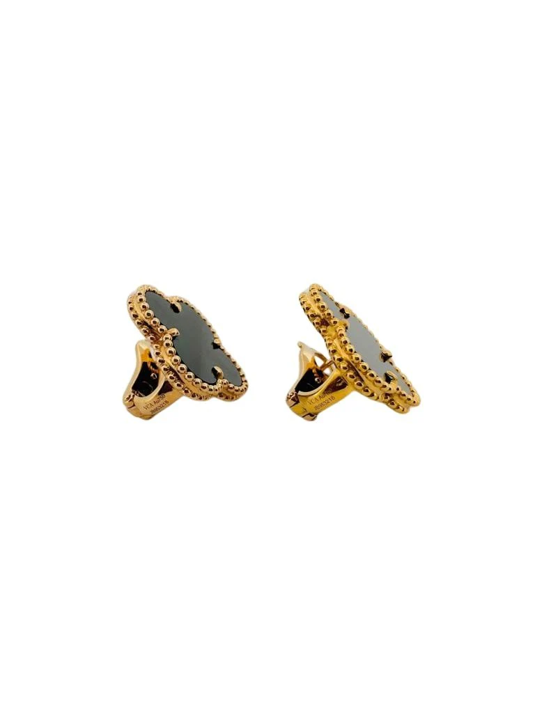 Boucles d'oreilles Clips VAN CLEEF & ARPELS en or jaune et onyx - Image 5