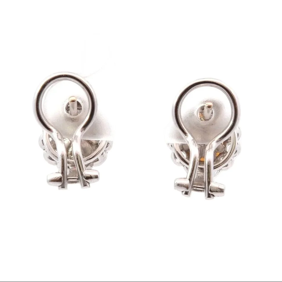 Boucles d'oreilles en or jaune, perles et diamants - Image 3