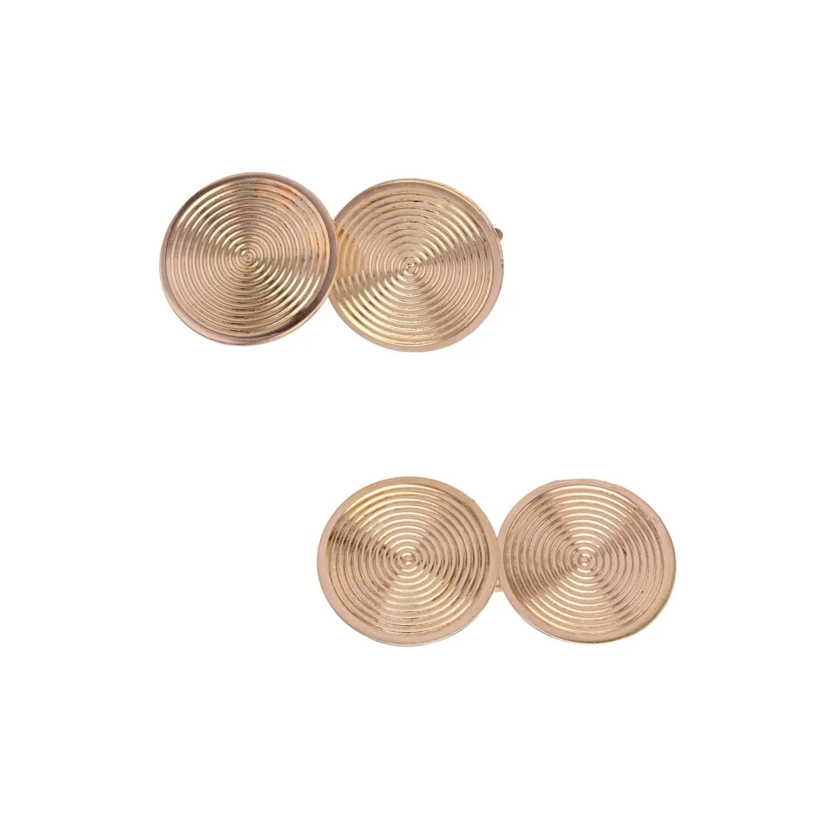 Boutons de manchette en or rose