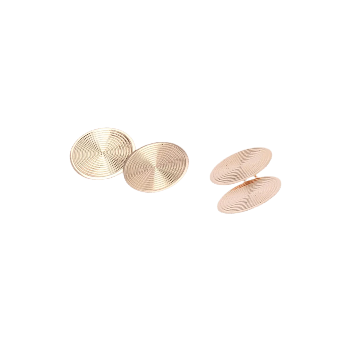Boutons de manchette en or rose - Image 3