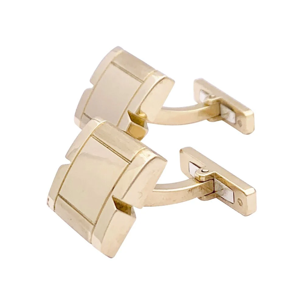 Boutons de manchette Cartier "Tank française", or jaune. - Image 3