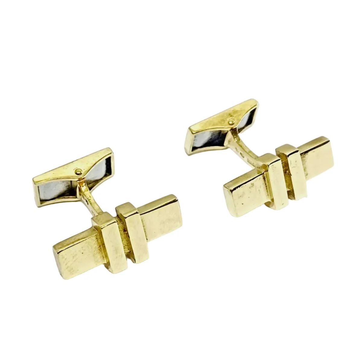Boutons de manchette en or jaune