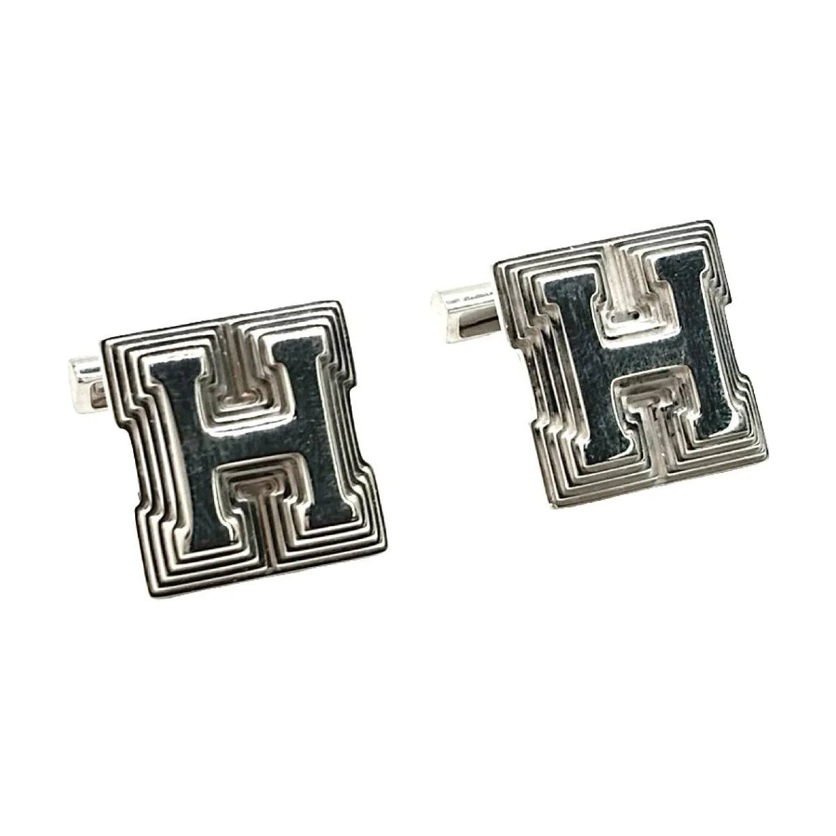 Boutons de manchette HERMÈS en argent