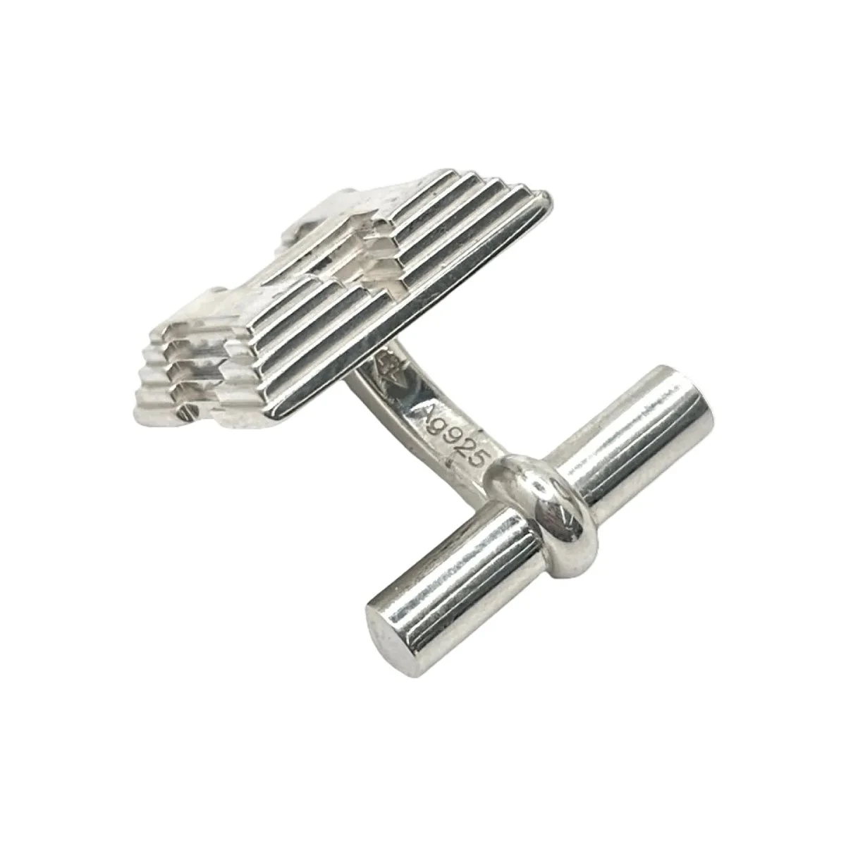 Boutons de manchette HERMÈS en argent - Image 3