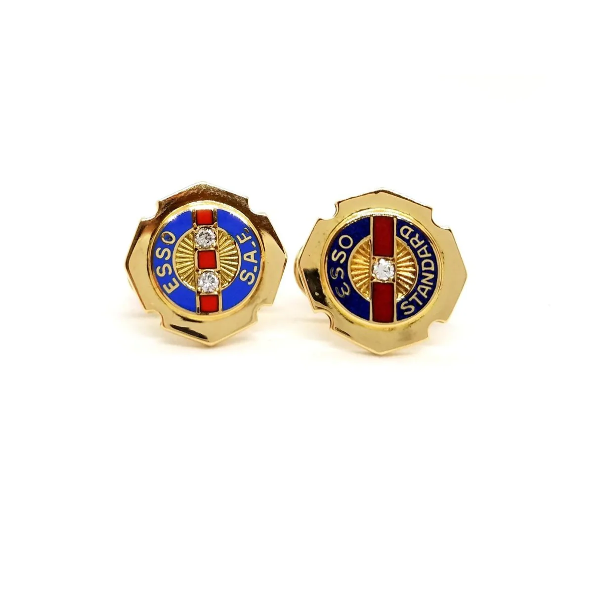 Boutons de manchette Or jaune Diamant - Image 9