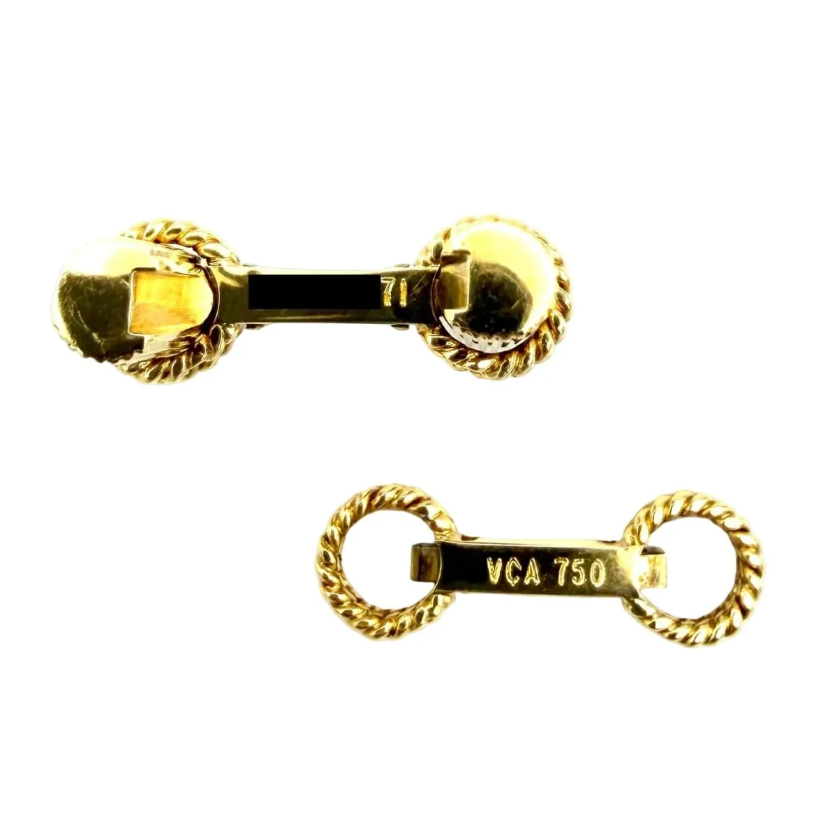 Boutons de manchette VAN CLEEF & ARPELS "Bâtons" en or jaune - Image 4