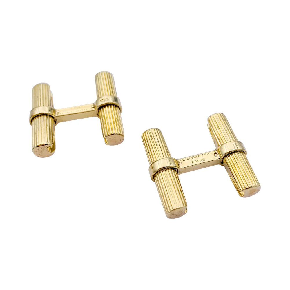 Boutons de manchette VAN CLEEF & ARPELS en or jaune - Image 4