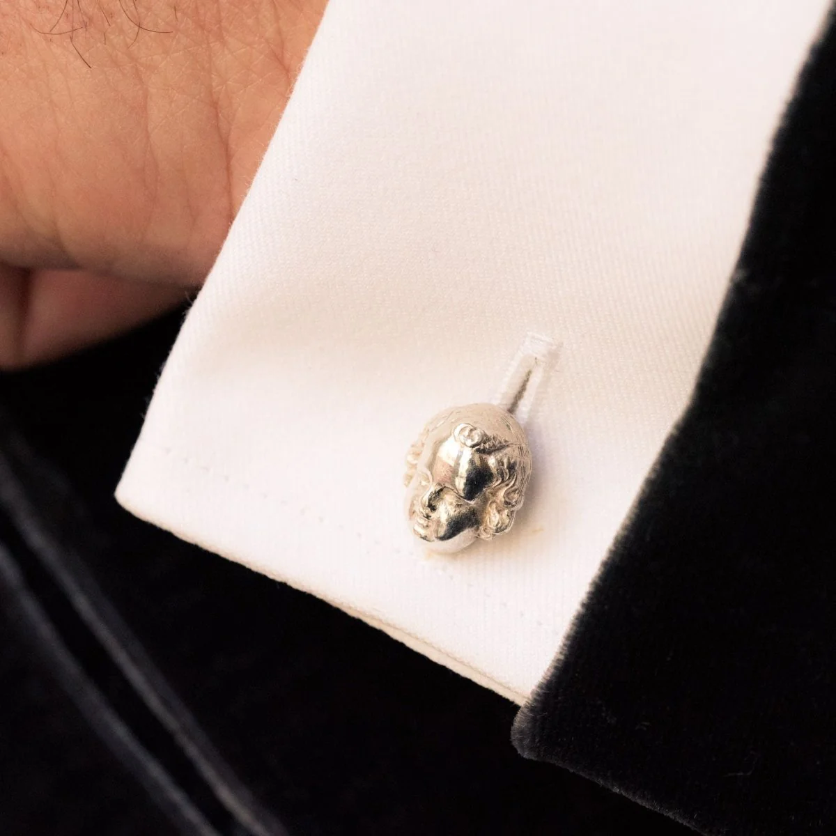 Boutons de manchette en argent - Image 2