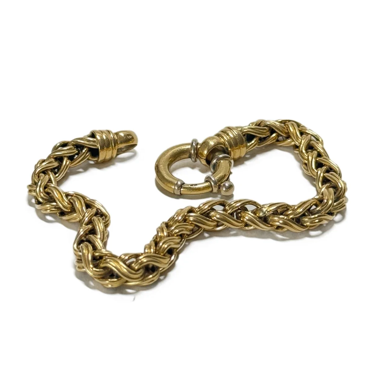 Bracelet maille palmier en or jaune - Image 3