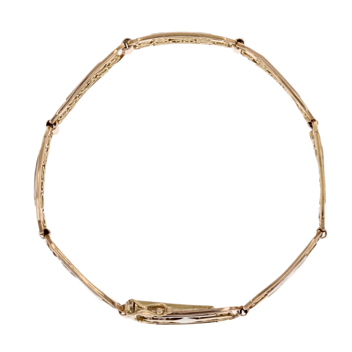 Bracelet Souple en or rose, or blanc et or jaune - Image 4