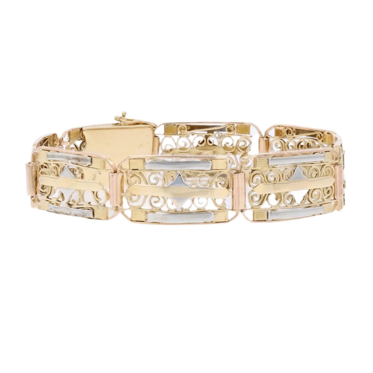 Bracelet Souple en or rose, or blanc et or jaune - Image 5