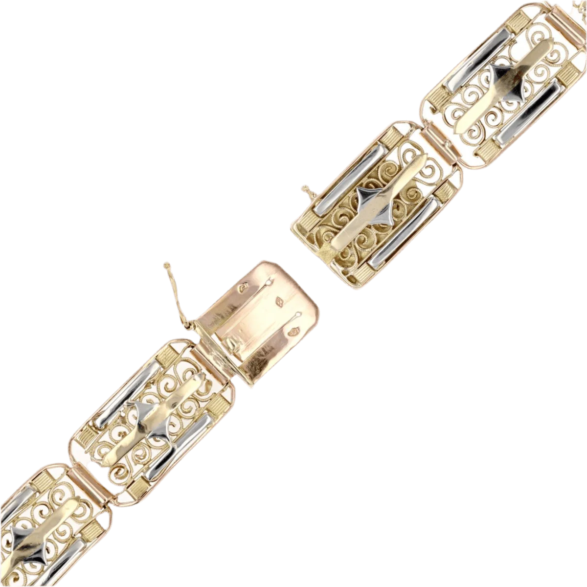 Bracelet Souple en or rose, or blanc et or jaune - Image 7