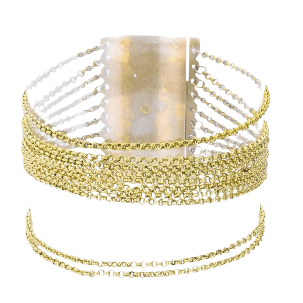 Bracelet Manchette en or rose - Image 4