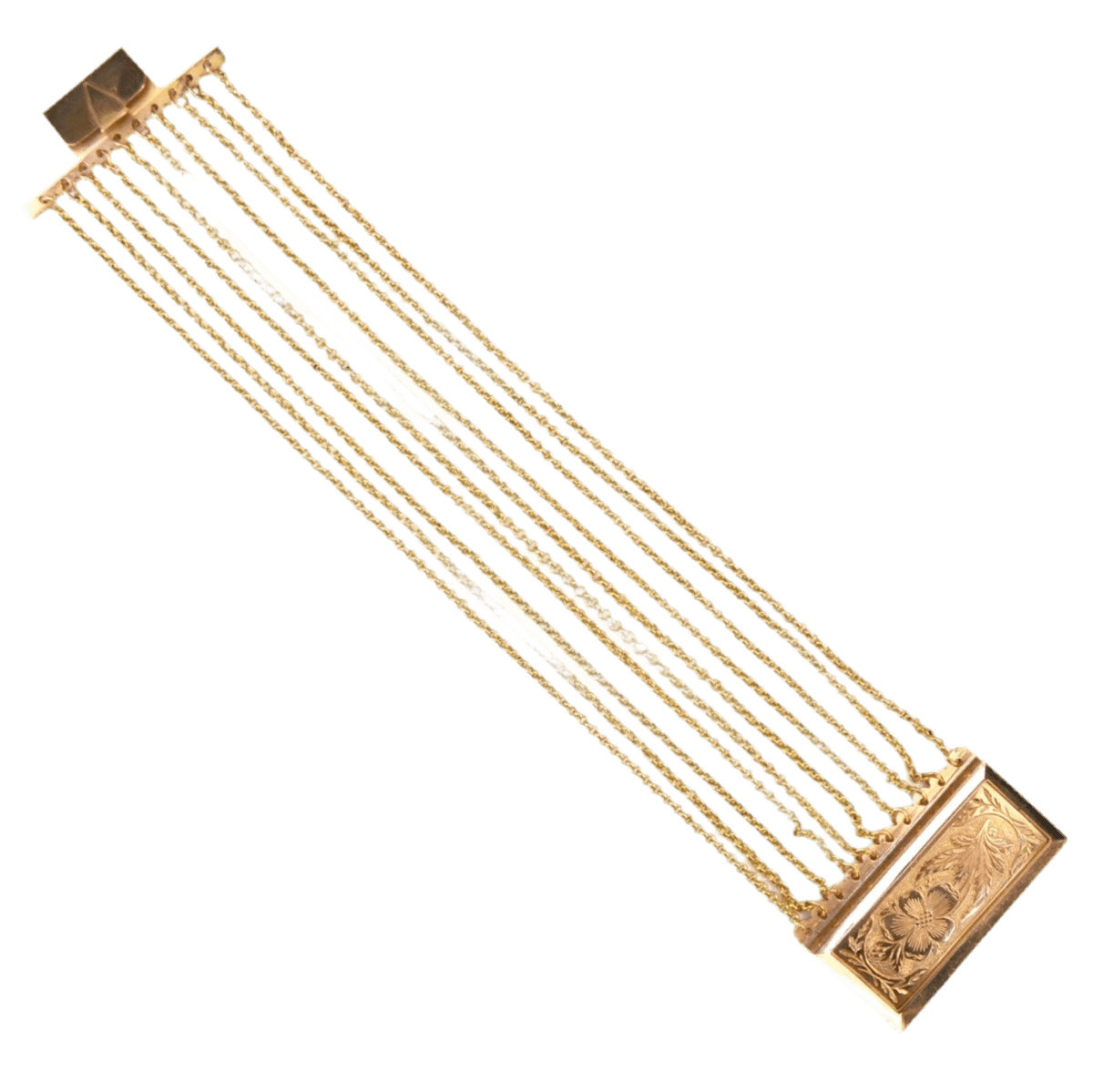 Bracelet Manchette en or rose - Image 5