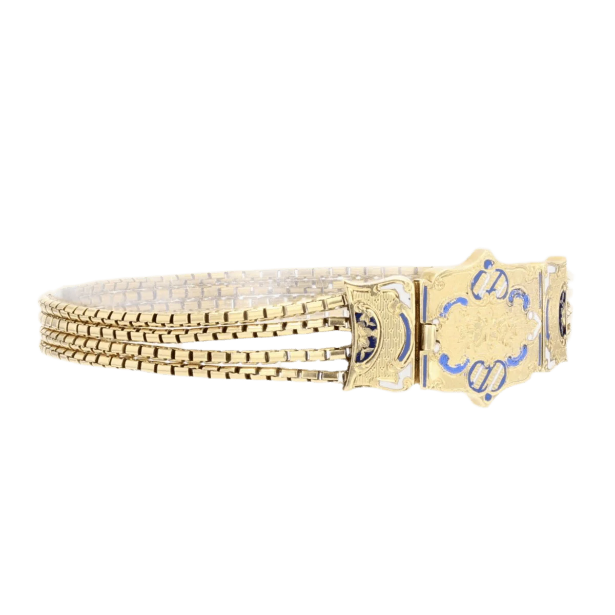 Bracelet Manchette en or jaune - Image 5