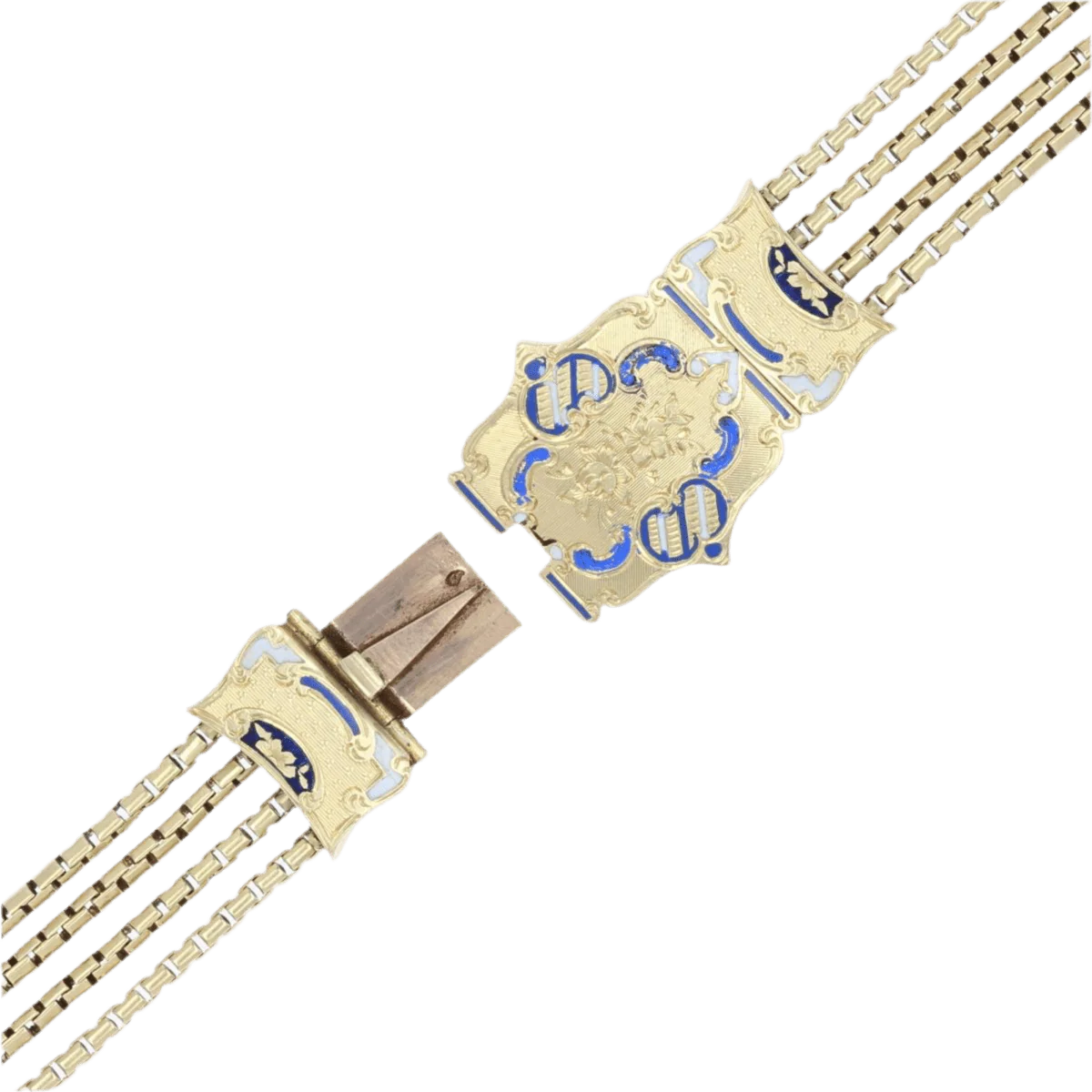 Bracelet Manchette en or jaune - Image 7