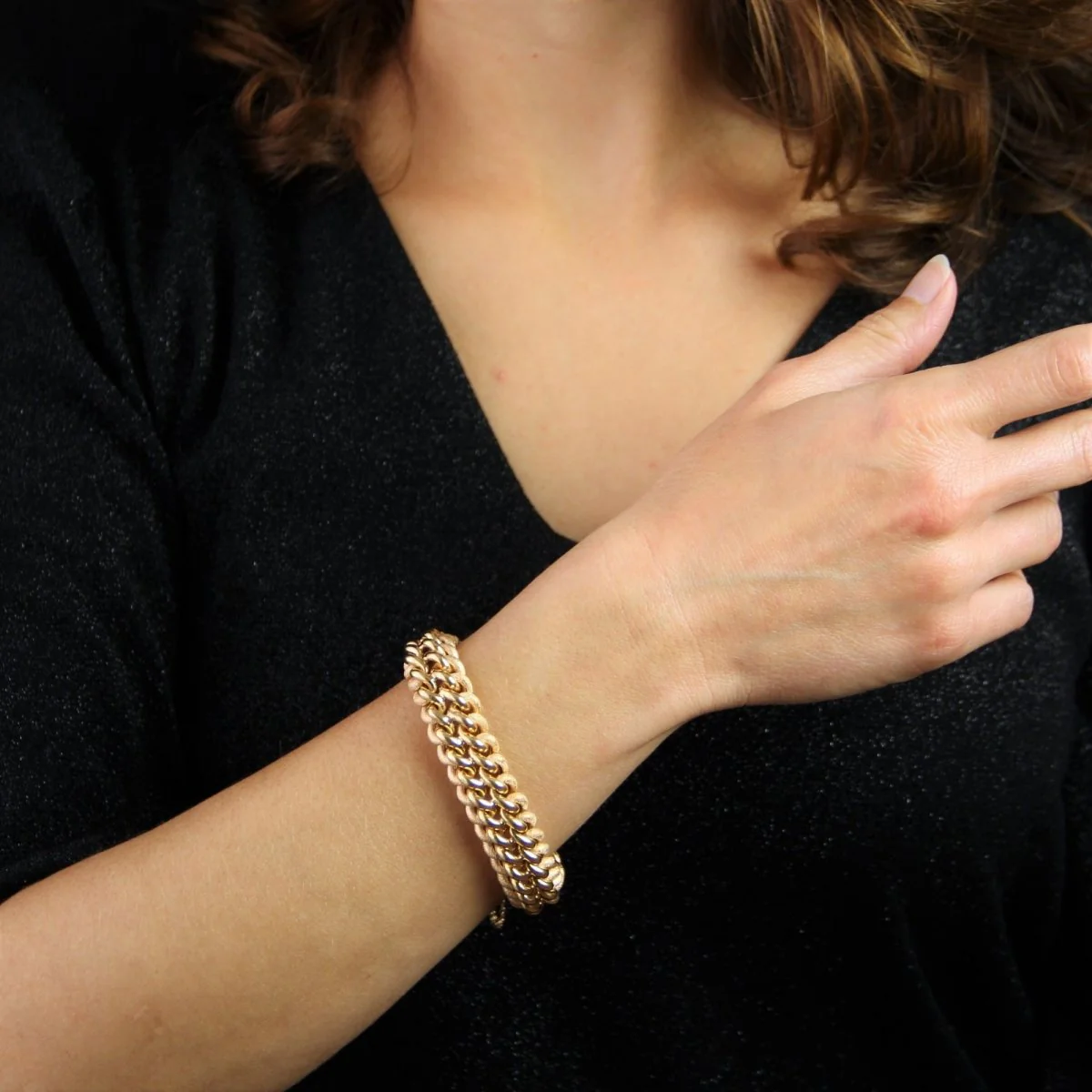 Bracelet Maille en or jaune - Image 2