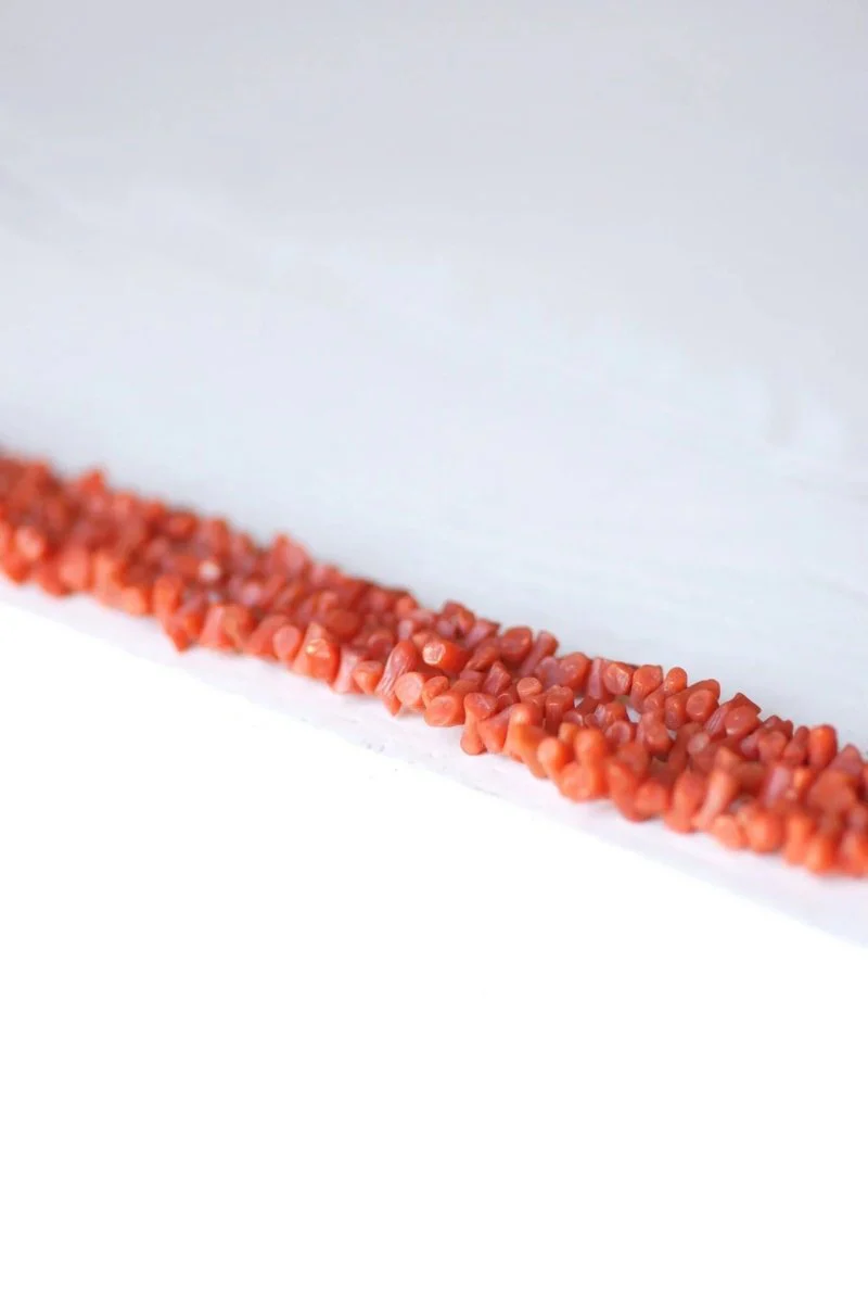Bracelet ancien trois rangs de corail, fermoir or - Image 10