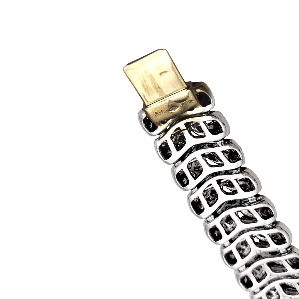 Bracelet Maille ARFAN en or blanc et diamants - Image 6