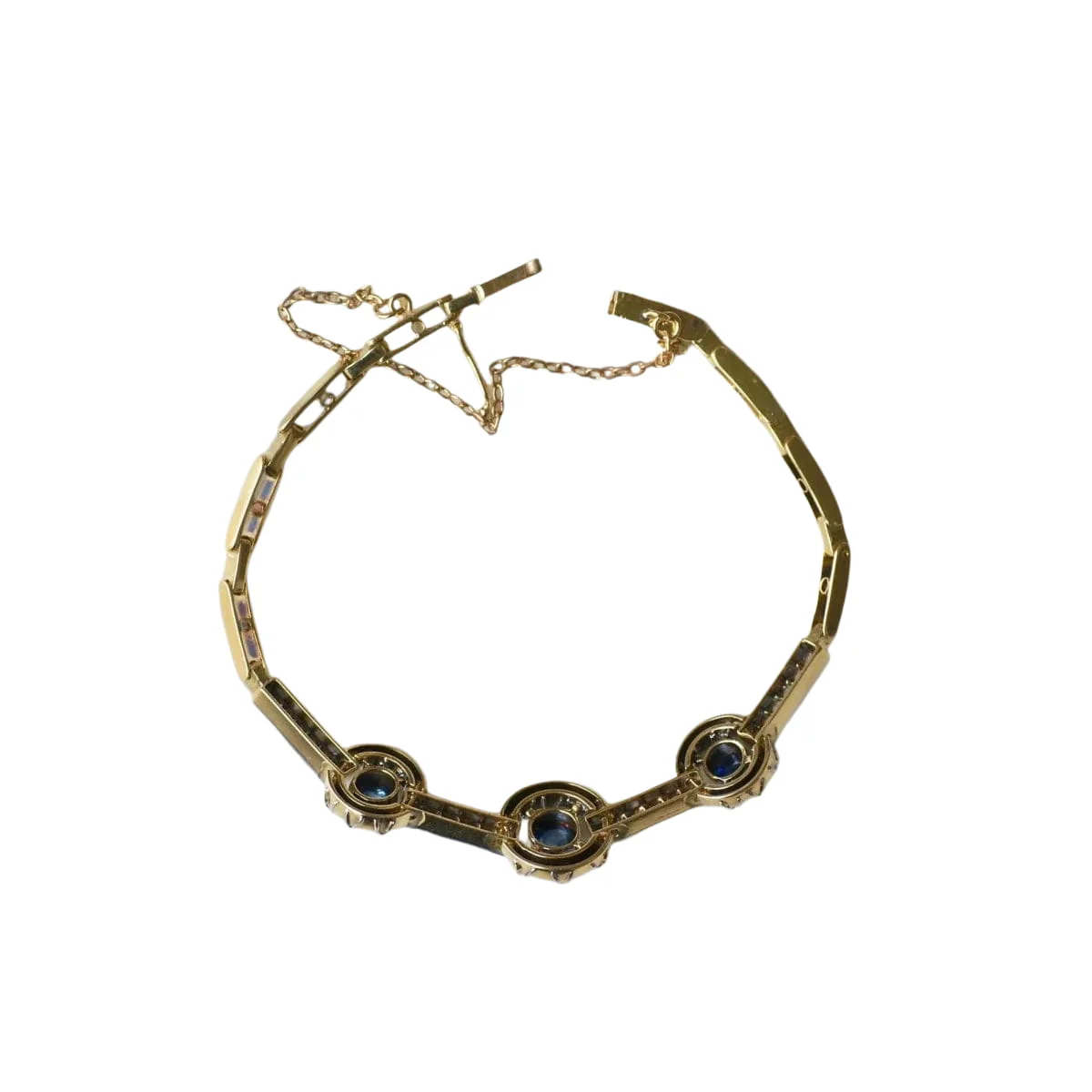 Bracelet Belle Epoque Saphirs et Diamants - Image 4