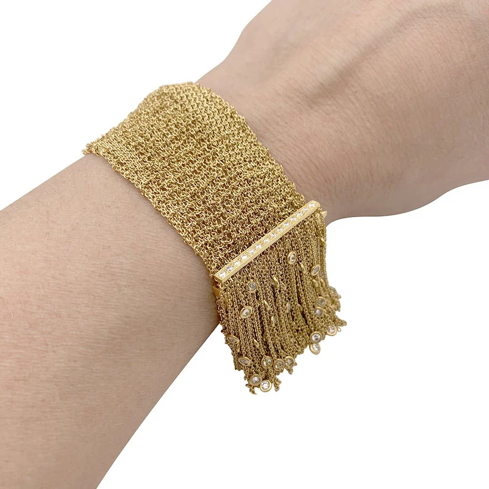 Bracelet BOUCHERON, "Delilah", or jaune, diamants. - Image 2