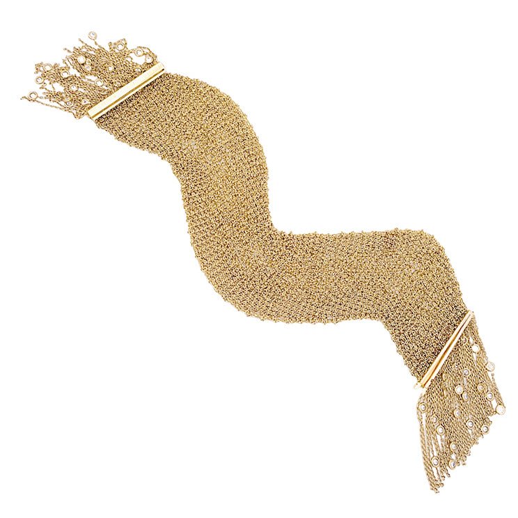 Bracelet BOUCHERON, "Delilah", or jaune, diamants. - Image 3
