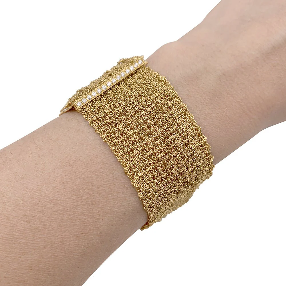 Bracelet BOUCHERON, "Delilah", or jaune, diamants. - Image 4