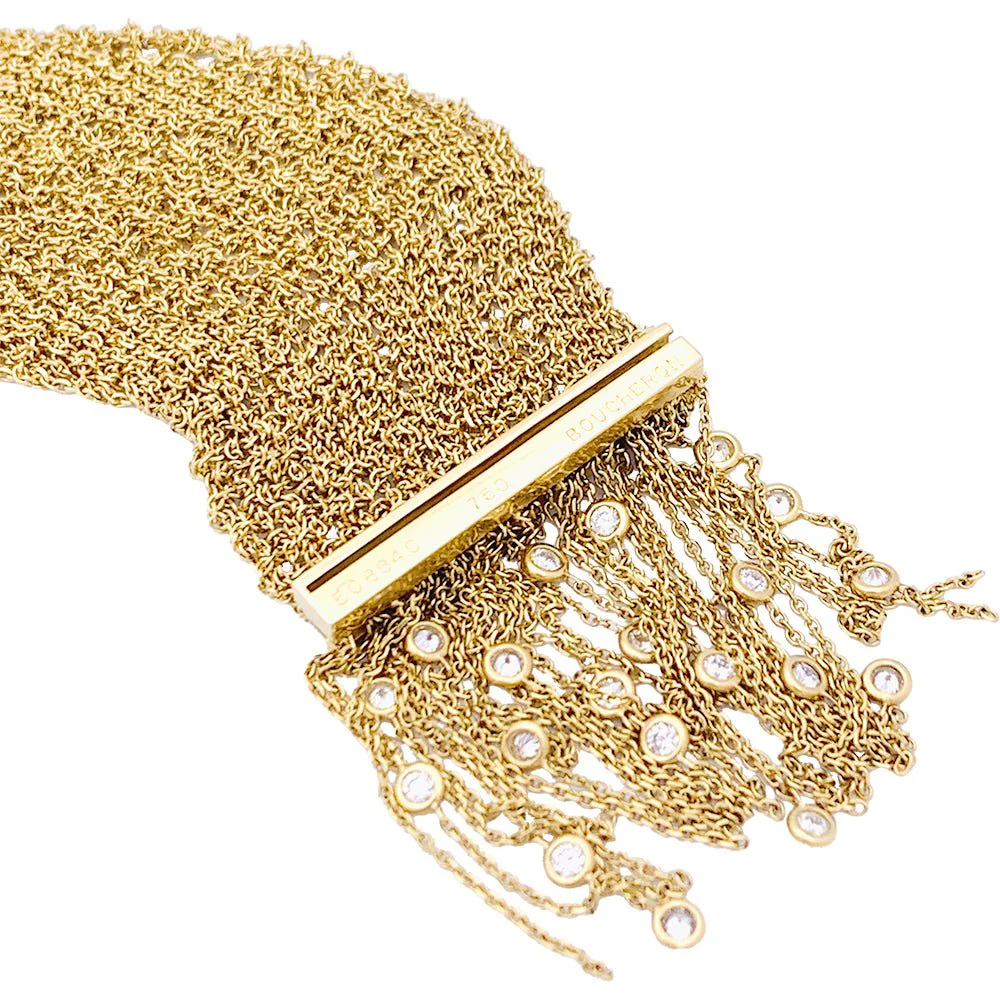 Bracelet BOUCHERON, "Delilah", or jaune, diamants. - Image 7
