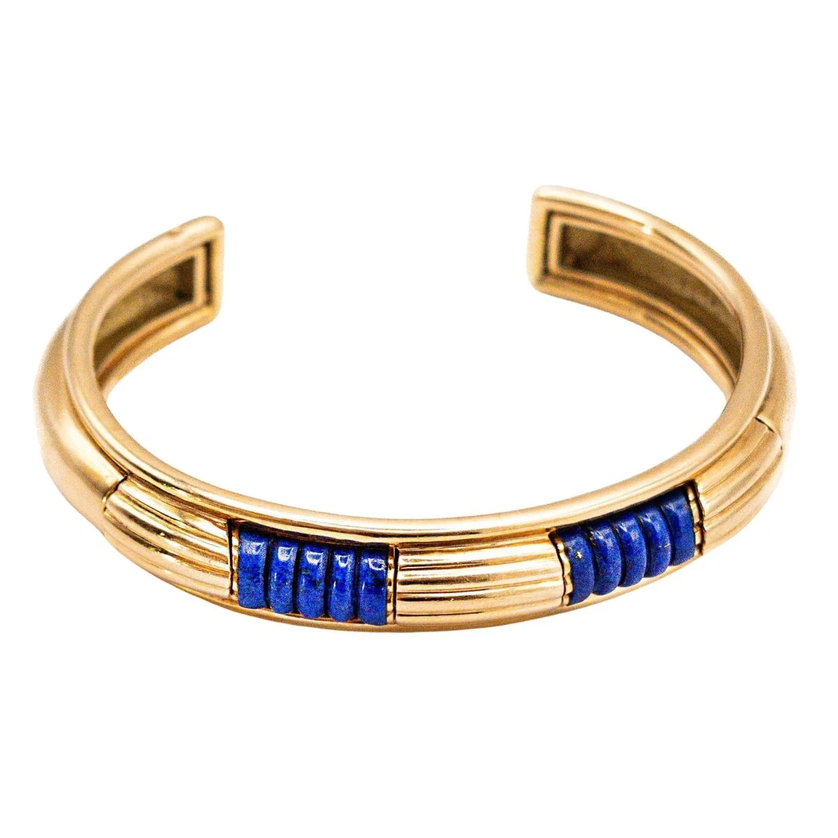 Bracelet Jonc BOUCHERON en or jaune et lapis lazuli