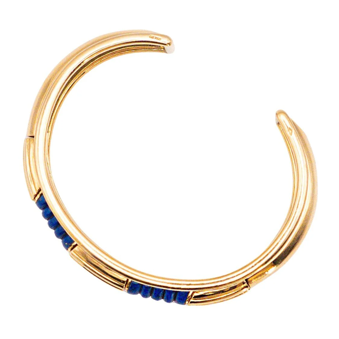 Bracelet Jonc BOUCHERON en or jaune et lapis lazuli - Image 3