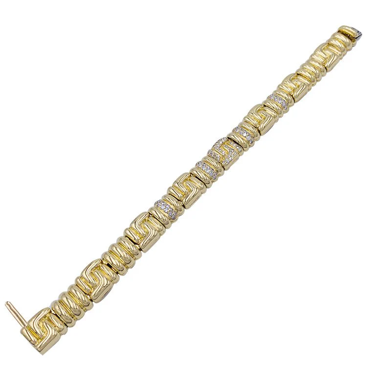 Bracelet Boucheron, or jaune, diamants - Image 2