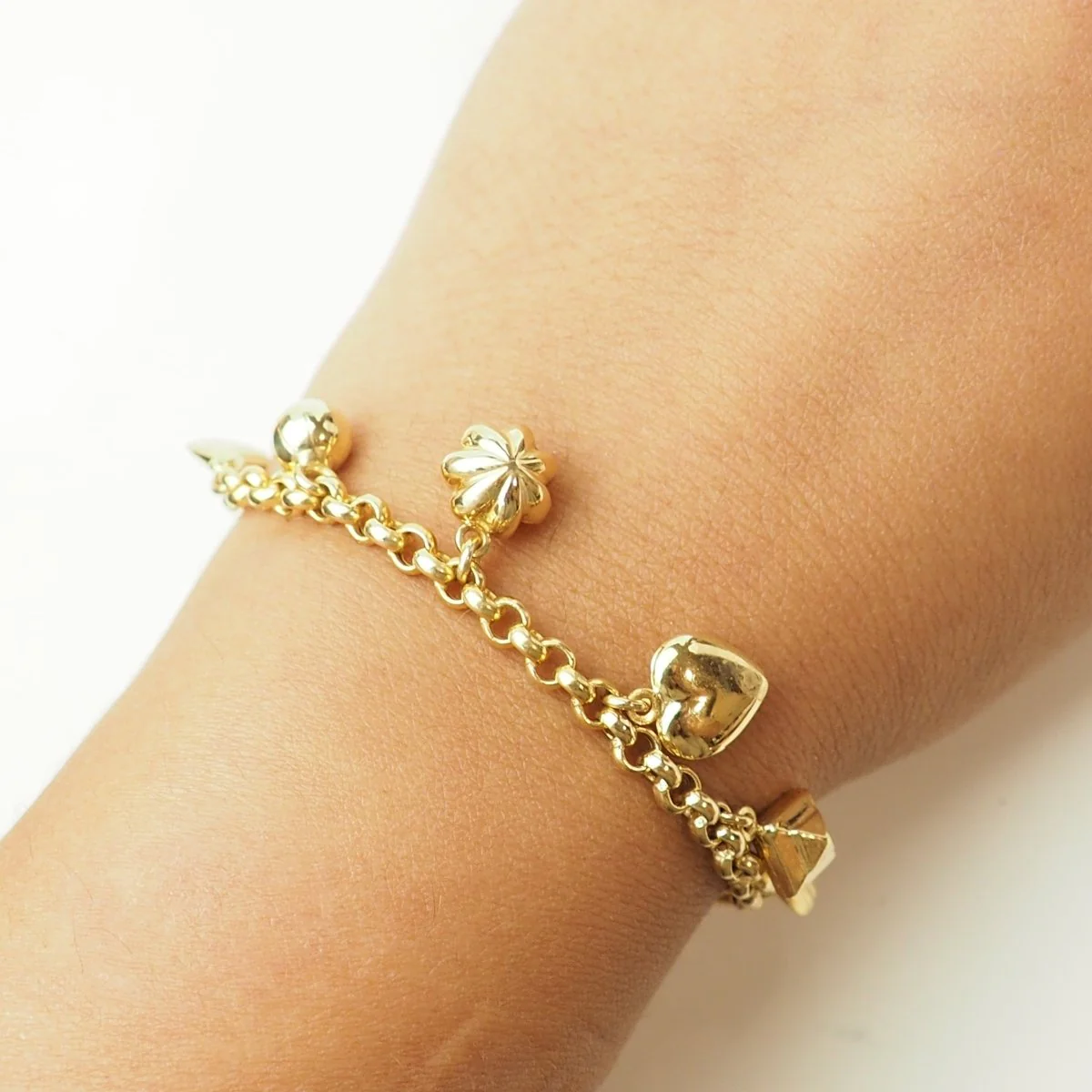 Bracelet Breloques en or jaune - Image 2