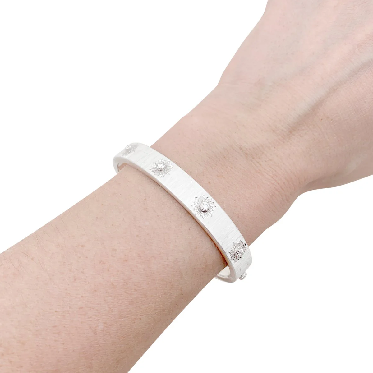 Bracelet BUCCELLATI "Macri Classica" en or blanc et diamants - Image 2