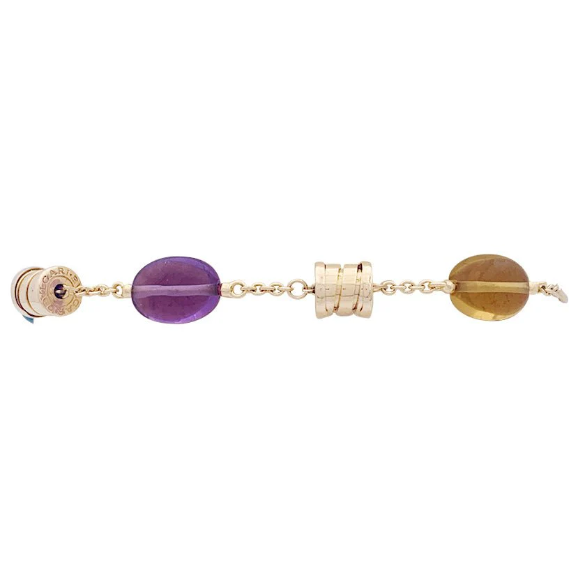 Bracelet BULGARI "B.zero1" en or jaune et pierres de couleur - Image 3