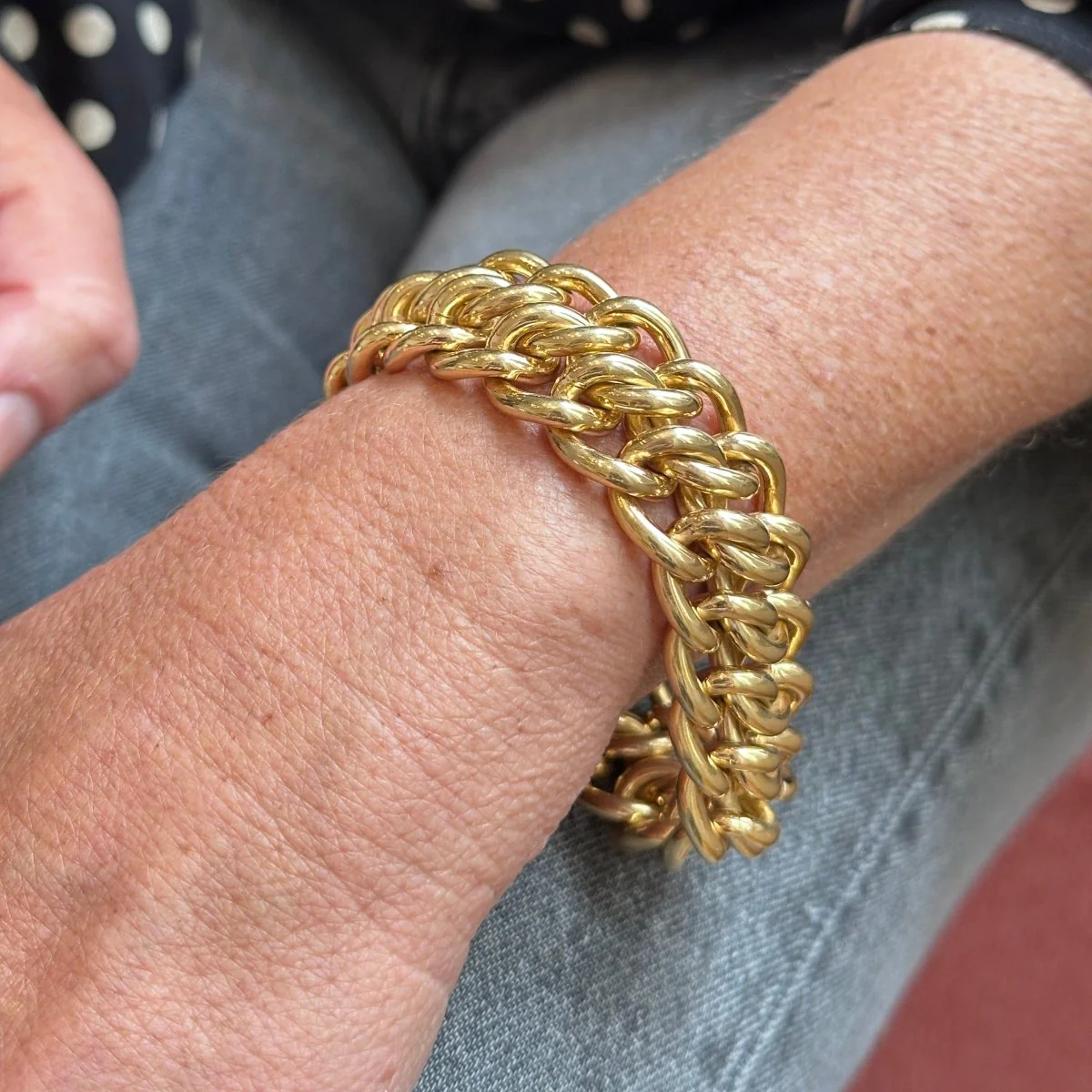 Bracelet Maille CAPLAIN SAINT ANDRE en or jaune - Image 2