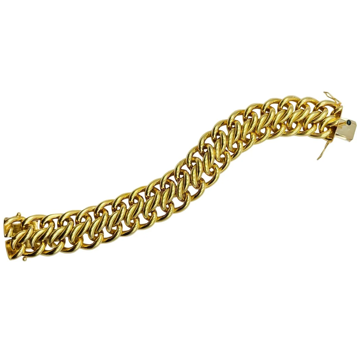 Bracelet Maille CAPLAIN SAINT ANDRE en or jaune - Image 4