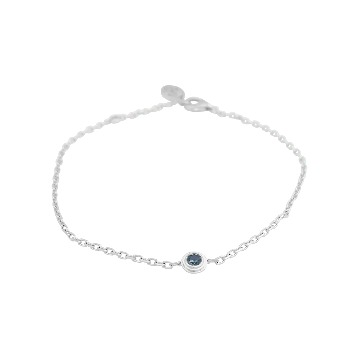 Bracelet CARTIER "Cartier d'Amour" en or blanc et saphir vert