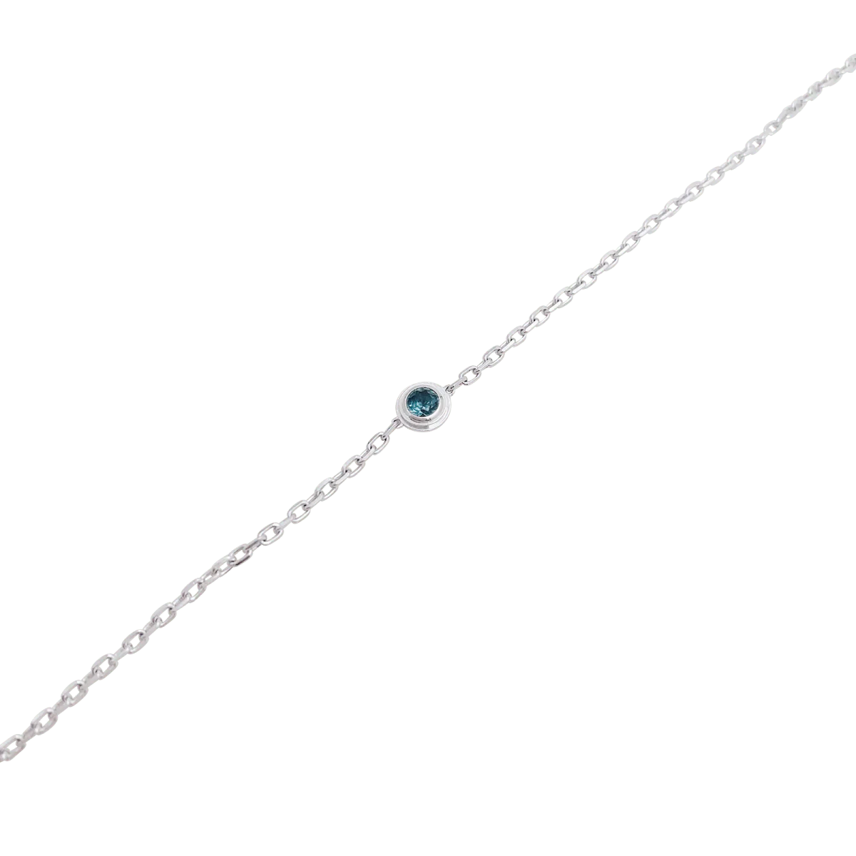 Bracelet CARTIER "Cartier d'Amour" en or blanc et saphir vert - Image 4